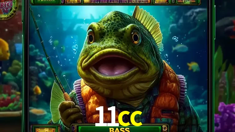 Personagem de peixe pescador do popular jogo de slot com tema de pescaria, uma das emocionantes opções de caça-níqueis para jogar e ganhar no cassino 11cc.